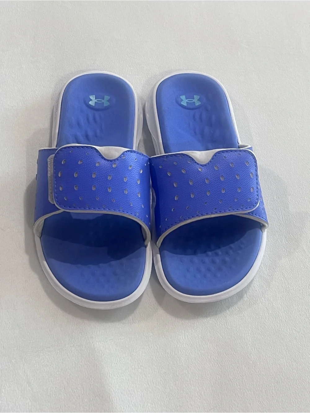 Under Armour Kids' Royal Blue Adjustable Slide Sandals